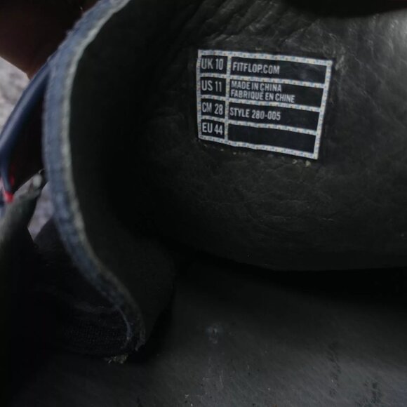 Fitflop Loafers Mens 11 Slip On Shoes Blue Suede Comfort Shoe Casual - Picture 4 of 10